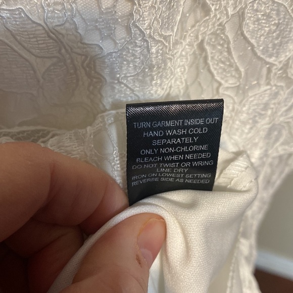 Row A White Lace Skater Dress Size XL - Picture 8 of 9